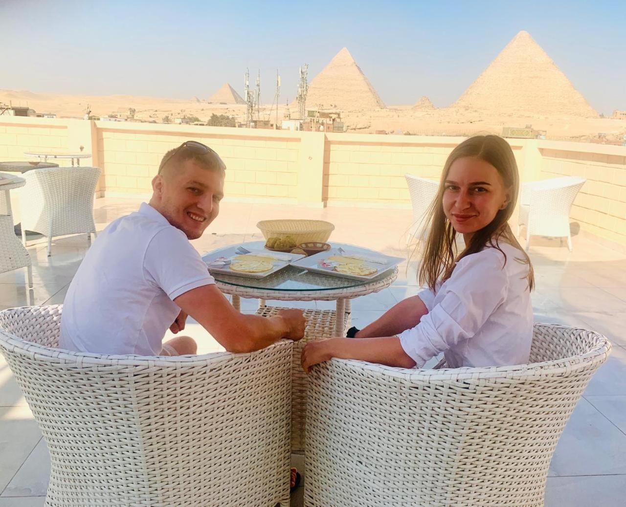 El Aida Pyramids View Hotel Kafret el-Gabal Zewnętrze zdjęcie