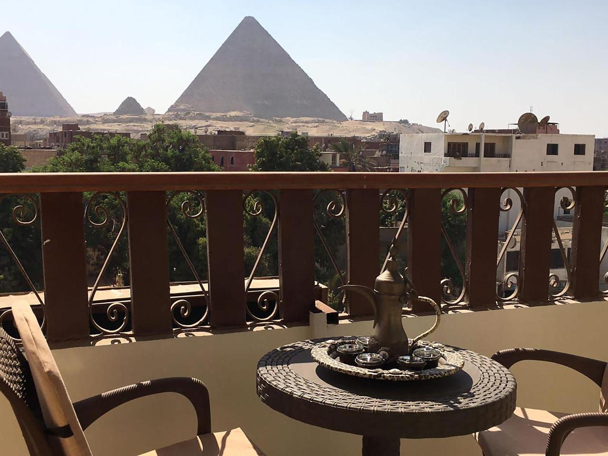 El Aida Pyramids View Hotel Kafret el-Gabal Zewnętrze zdjęcie